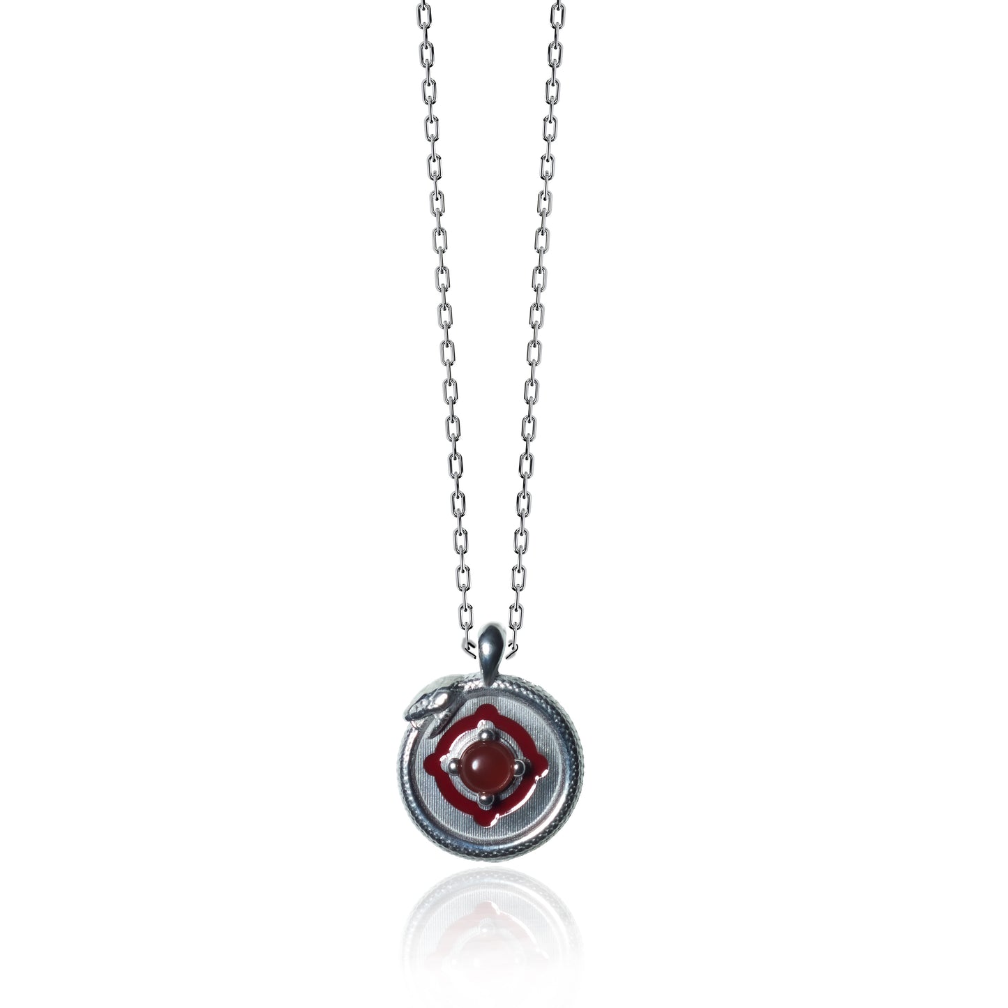 925 Silver SZ "Ouroboros" Pendant.