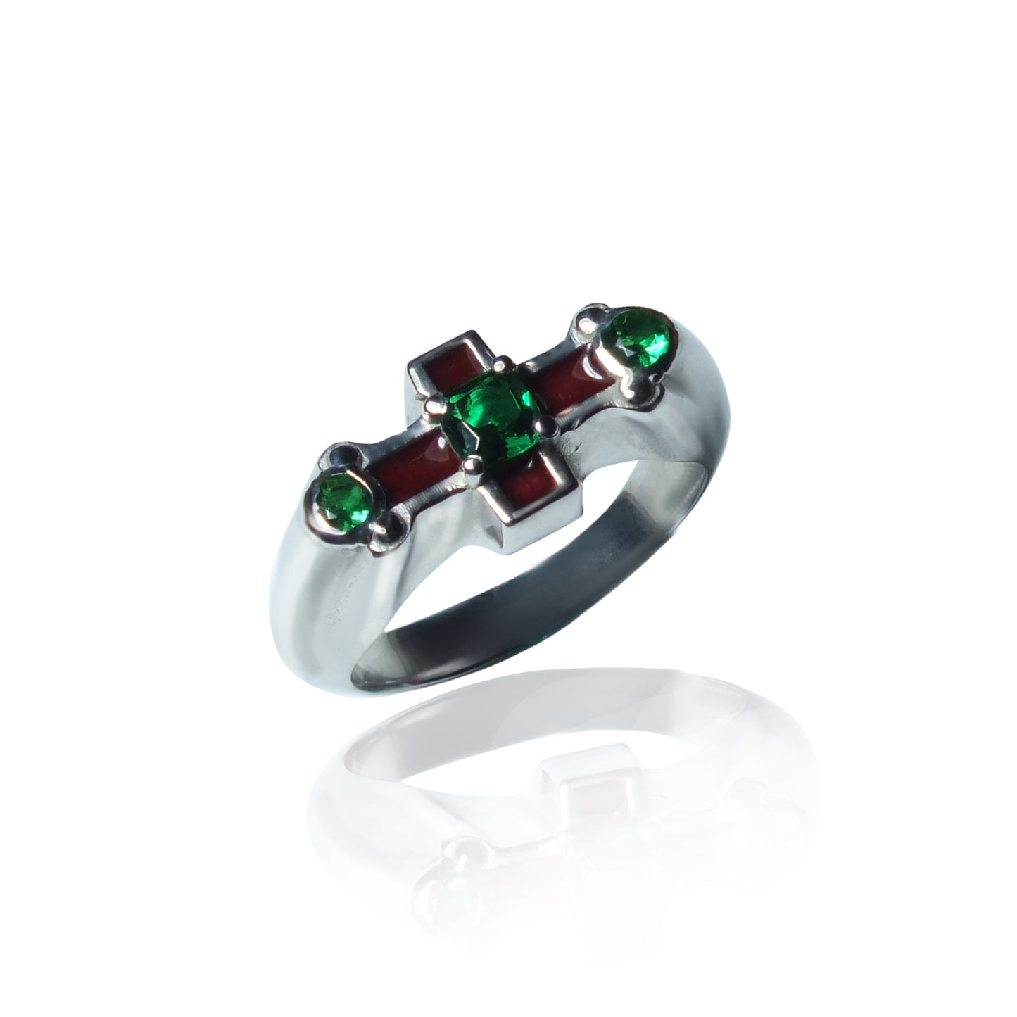 925 Silver SZ G-Cross Ring