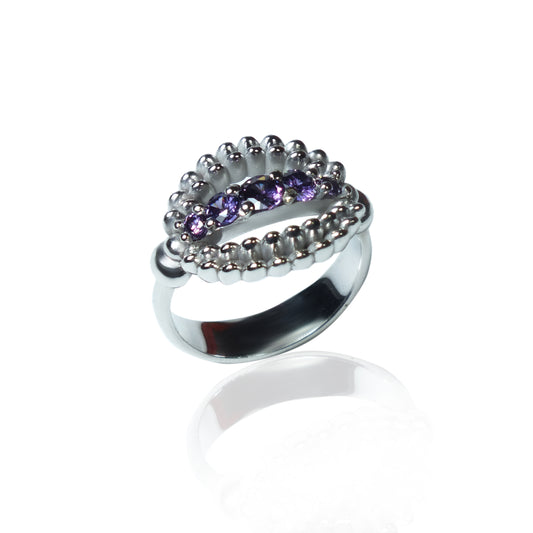 925 Silver SZ Calista Ring