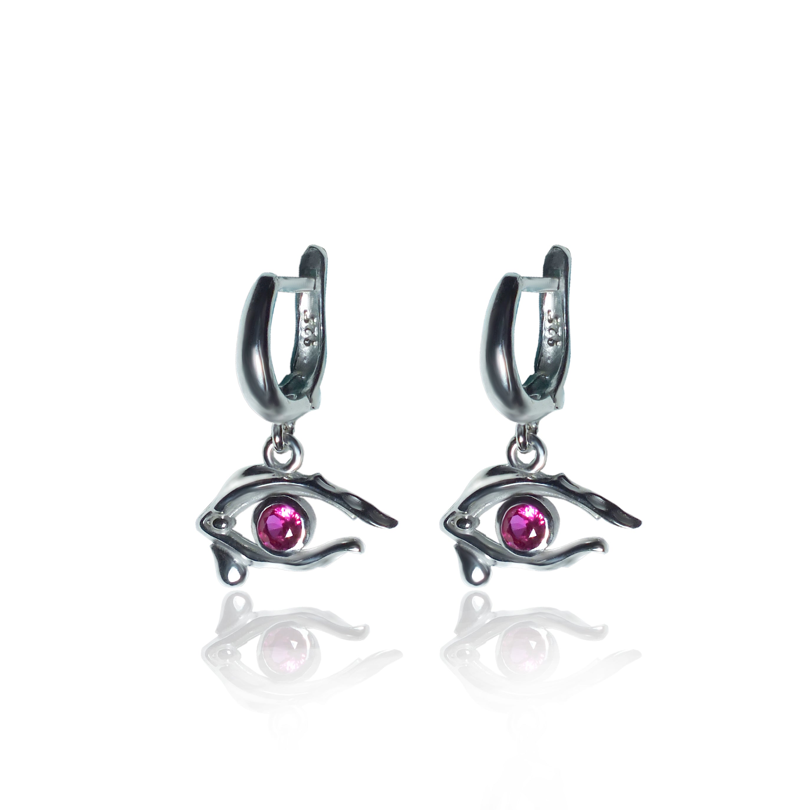 925 Gümüş B-Eyes Earrings
