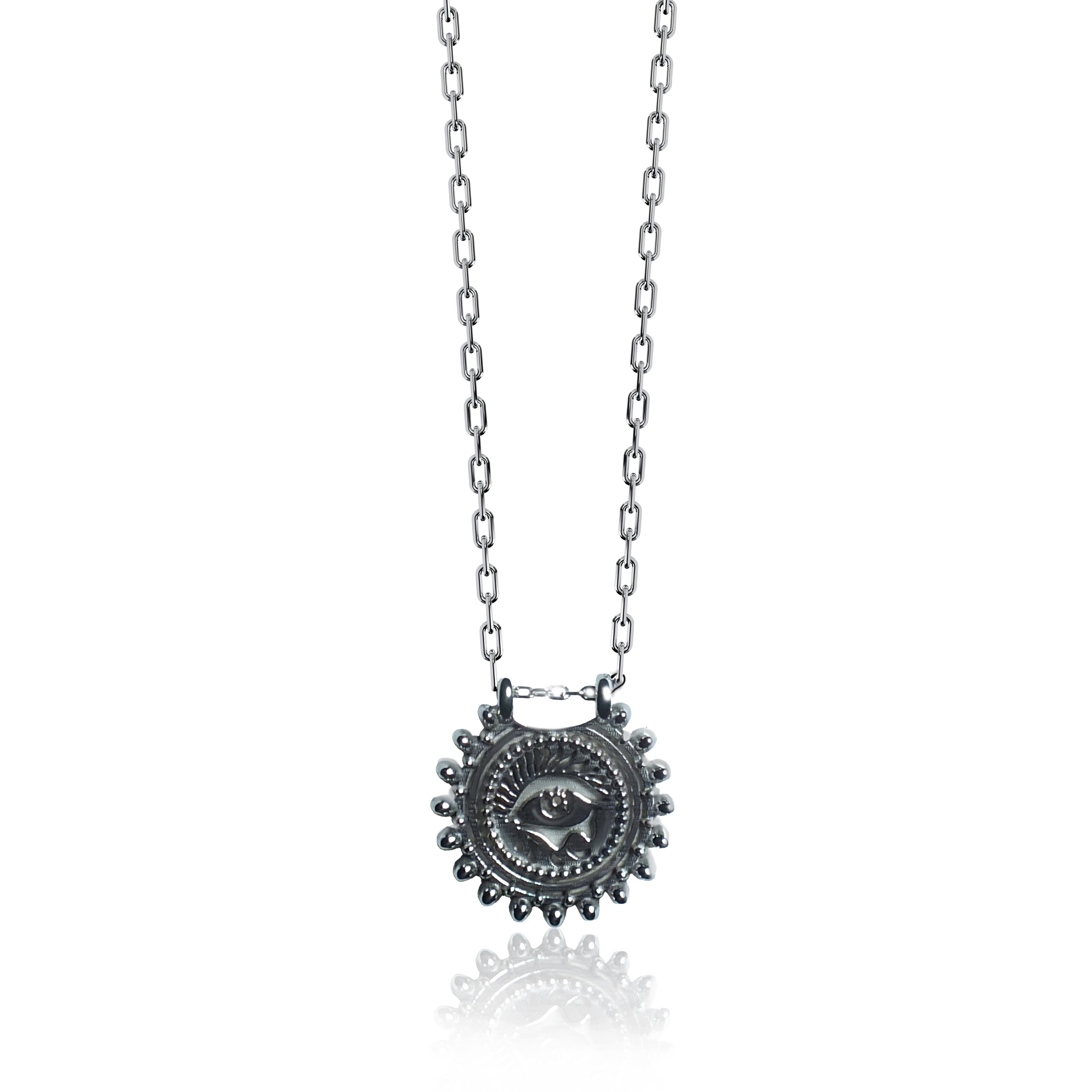 925 Silver SZ Gaze Pendant.