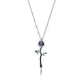 925 Silver SZ Rose Pendant.