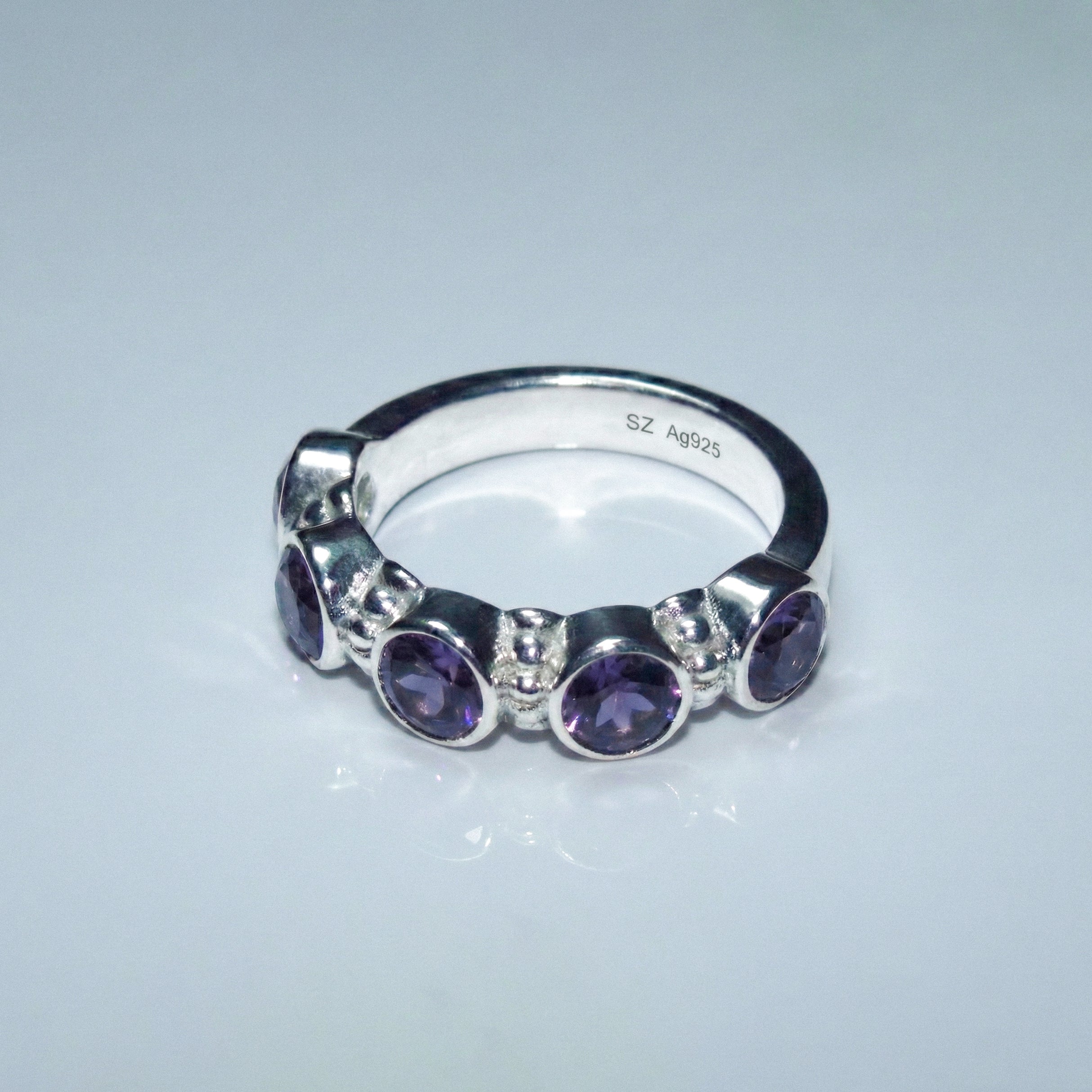 925 Ayar Gümüş SZ "WET" Yüzük.