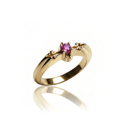 925 Silver SZ Cross-2 Ring.