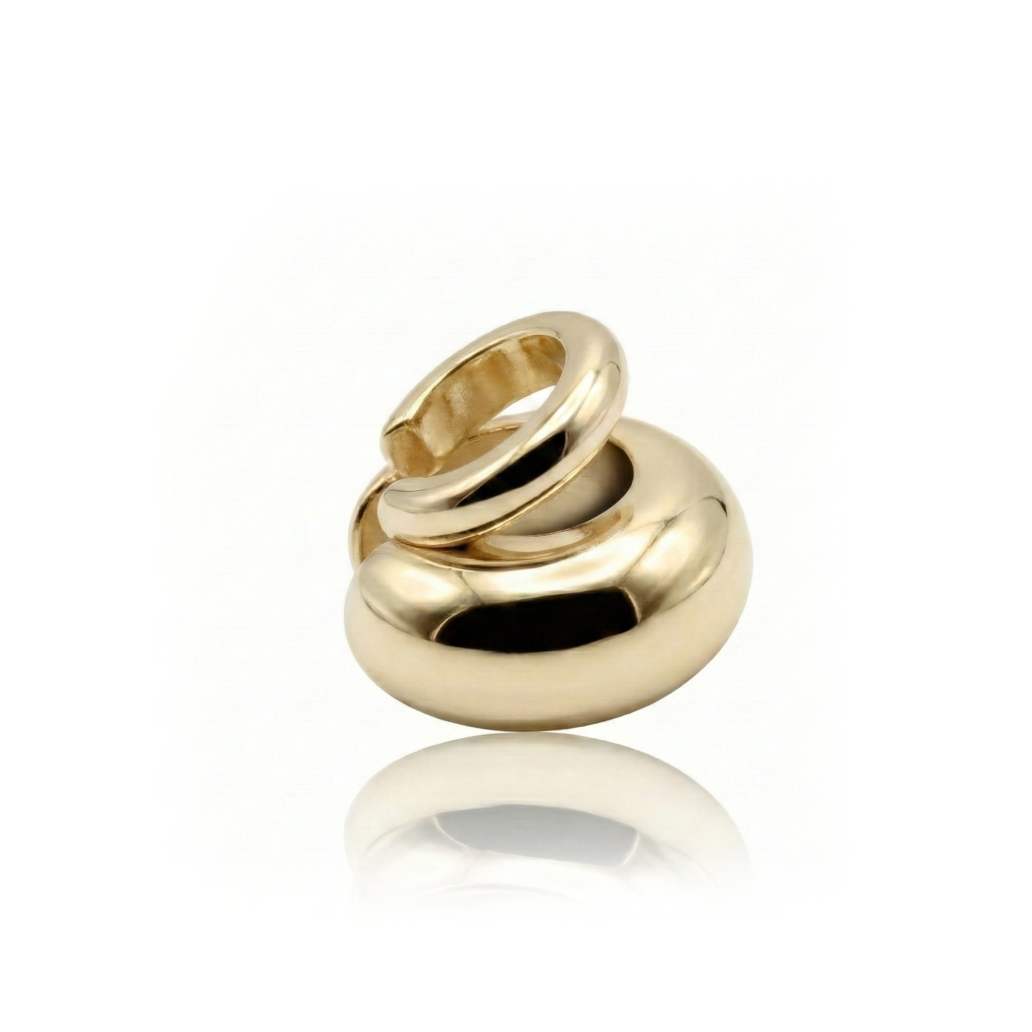925 Gümüş Twin Bomb Earcuff