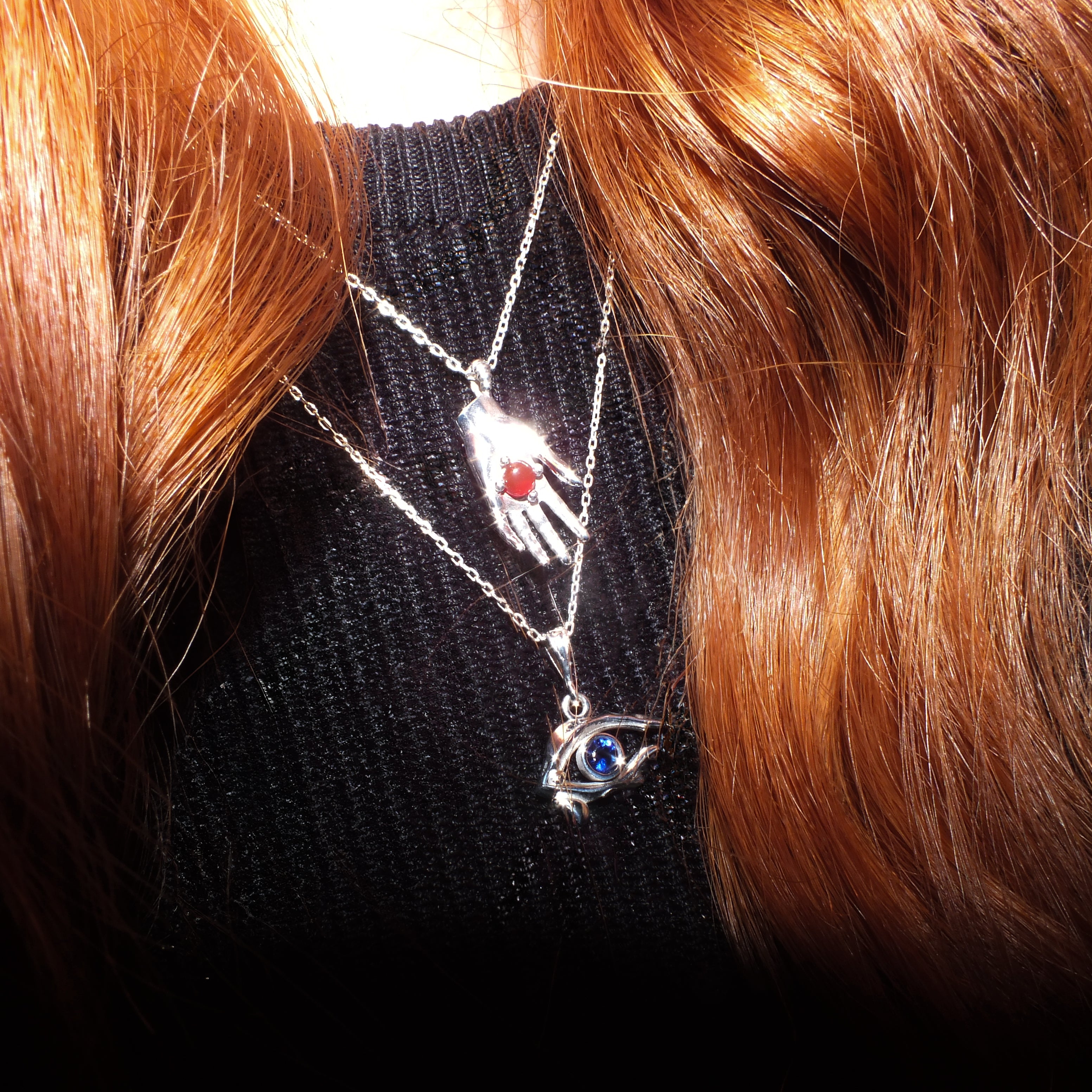 925 Ayar Gümüş SZ B-Eye Kolye.