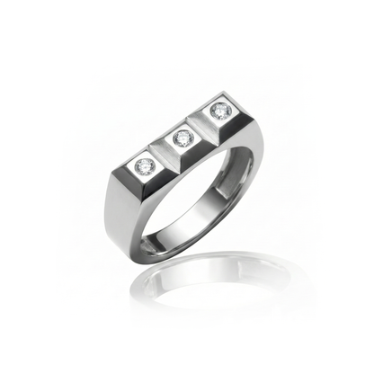 925 Silver SZ Vortex Ring