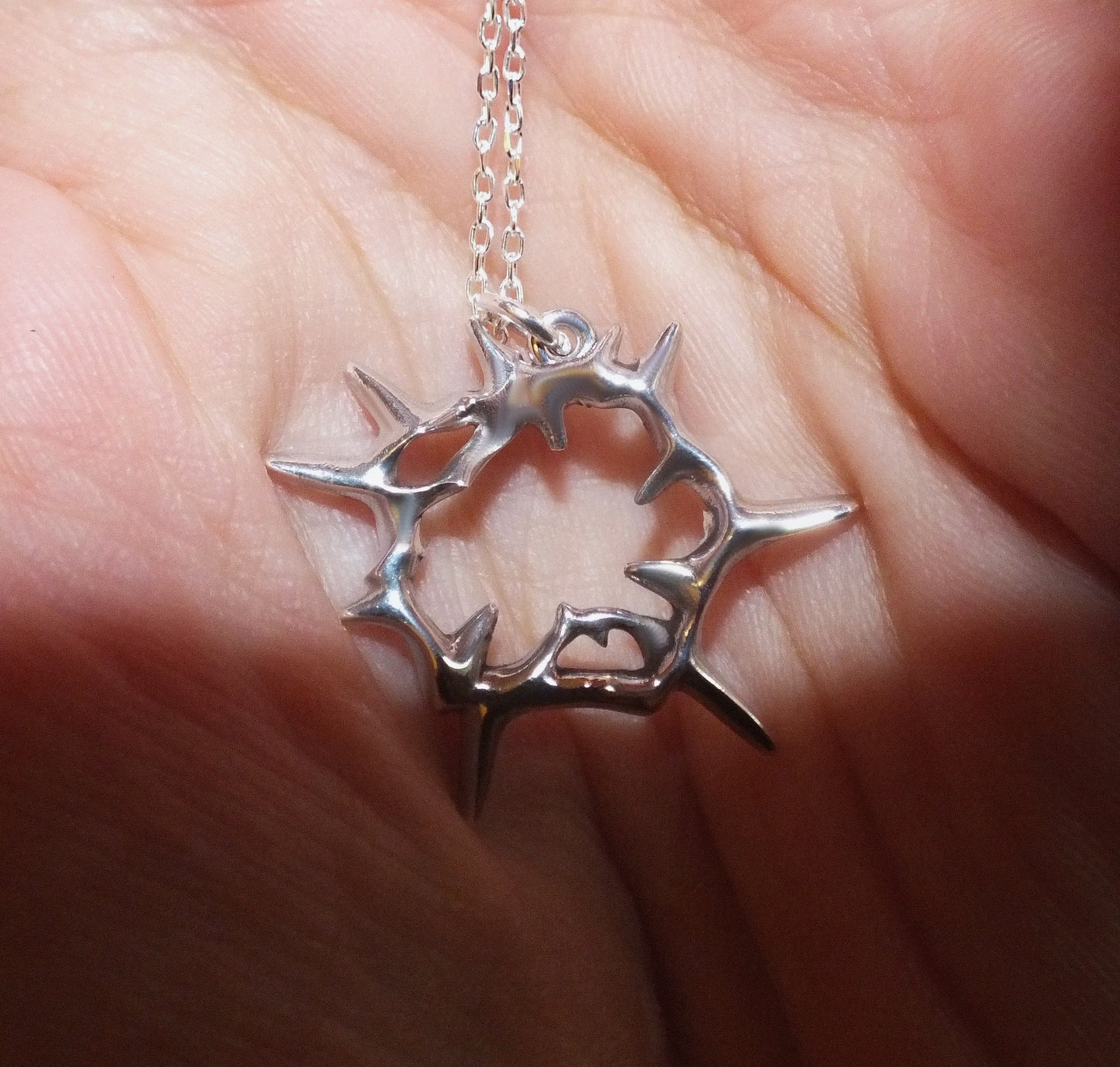 925 Silver SZ Crown Pendant