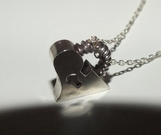 925 Silver SZ Lock Pendant