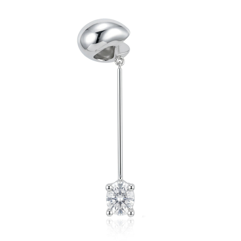 Silere Oval Sallantılı Earcuff